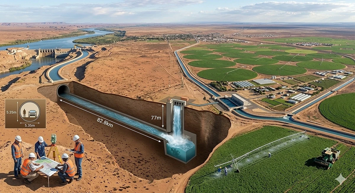 &Ccedil;&ouml;l&uuml;n Altına Yapay Nehir D&ouml;şediler: Suyu Yer&ccedil;ekimiyle Onlarca Kilometre Taşıyorlar