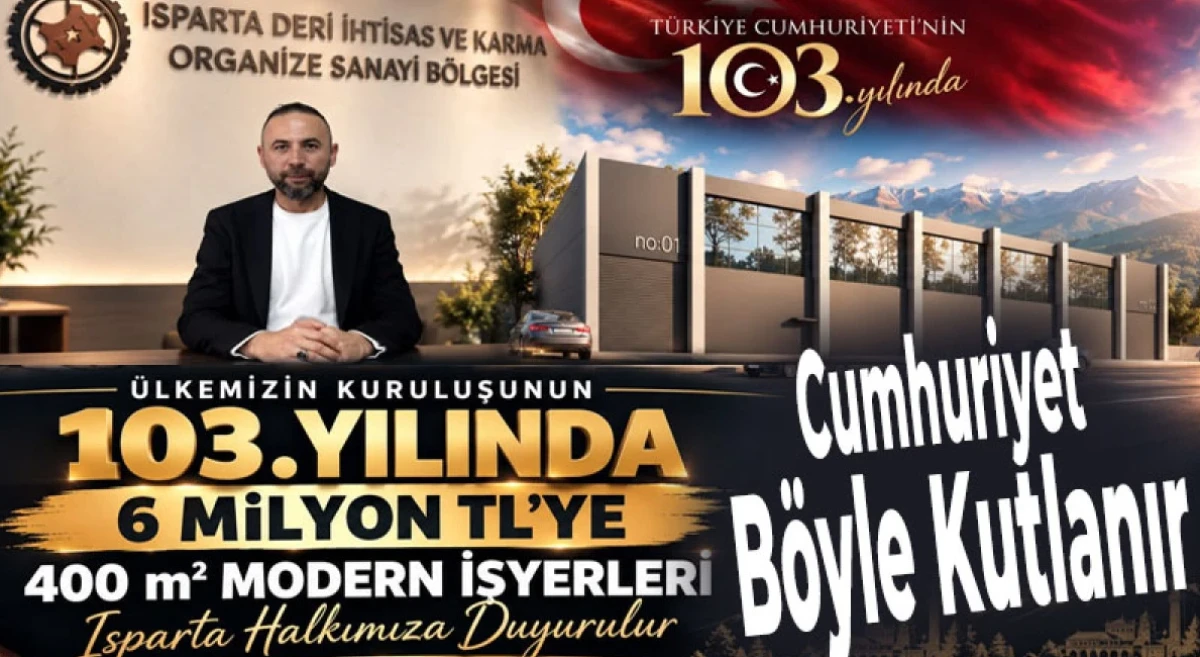 Cumhuriyet B&ouml;yle Kutlanır! Marulcu&rsquo;dan Isparta&rsquo;nın Geleceğine Yatırım