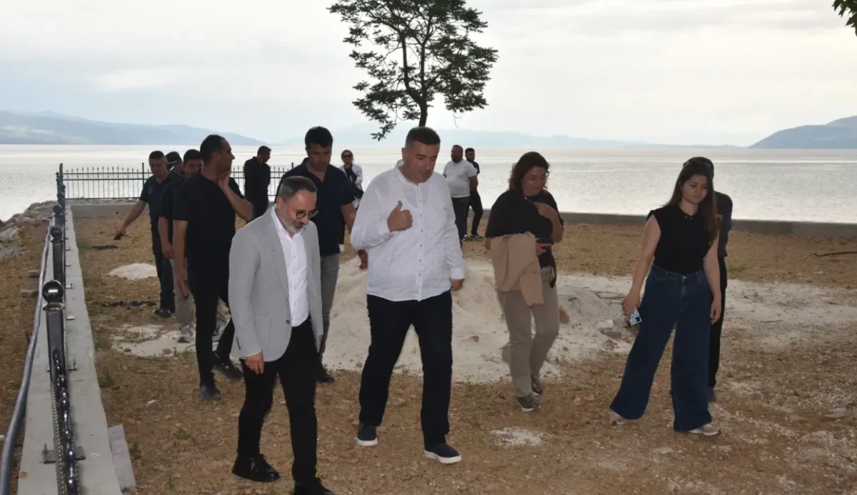 Eğirdir Sahilindeki &Ccedil;alışmalar Yerinde İncelendi