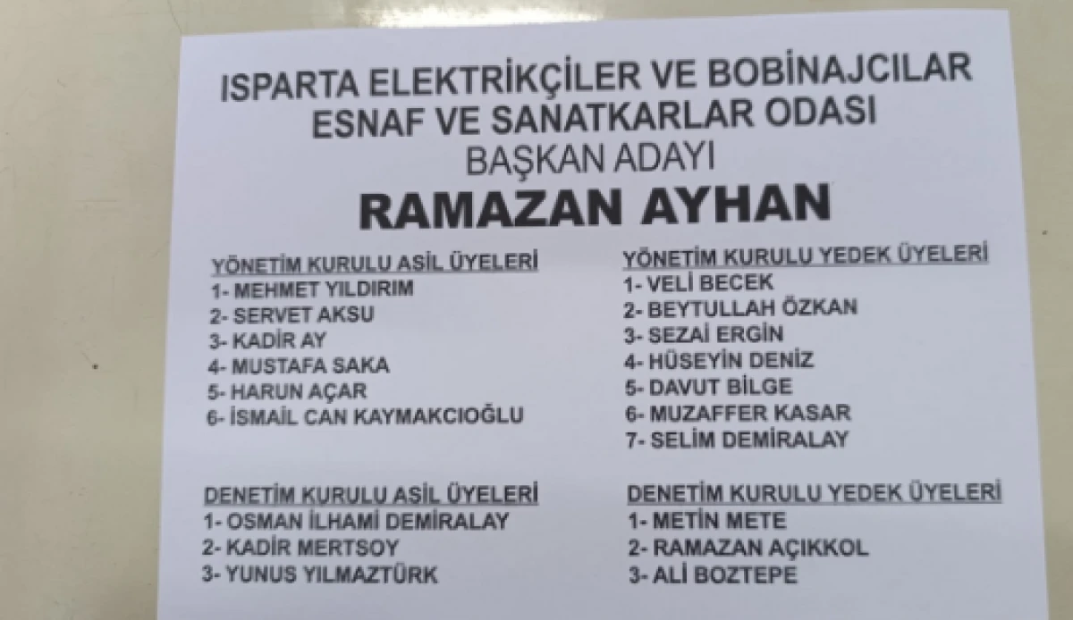 Elektrik&ccedil;iler ve Bobinajcılar Odası&rsquo;nda Beyaz Liste Kazandı!