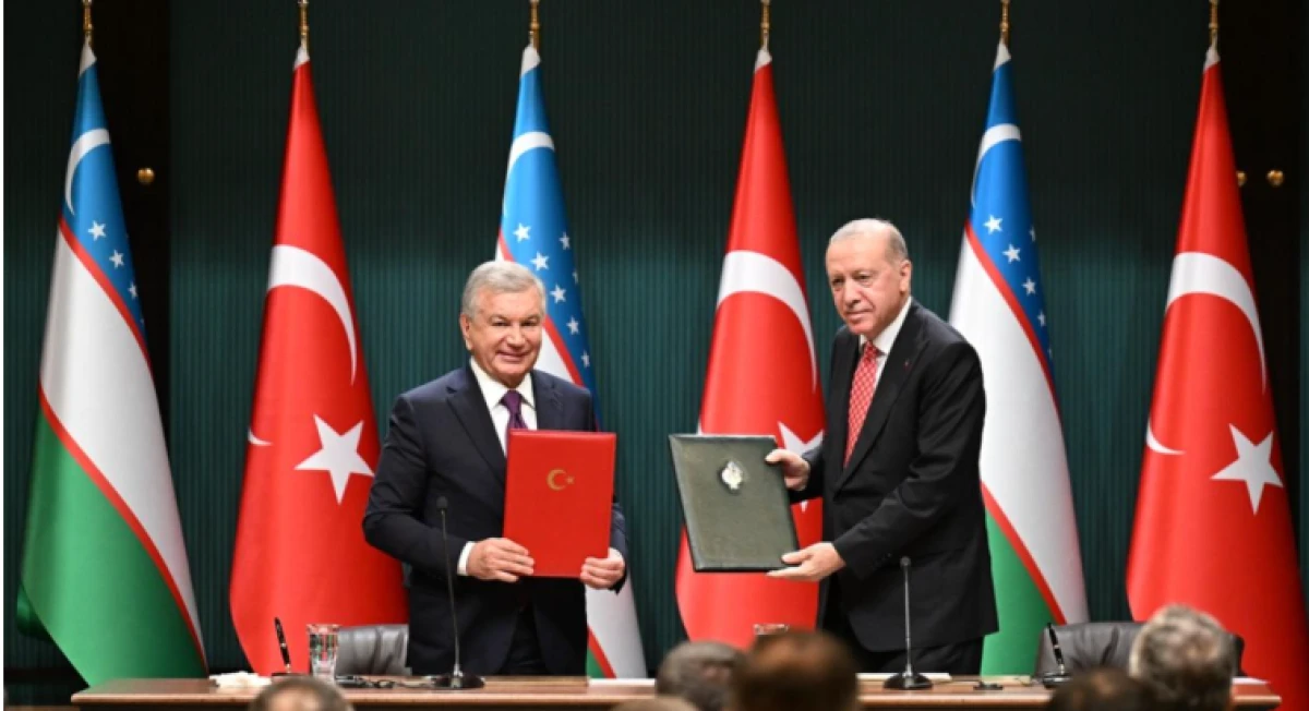 T&uuml;rkiye ile &Ouml;zbekistan arasında 5 anlaşma imzalandı